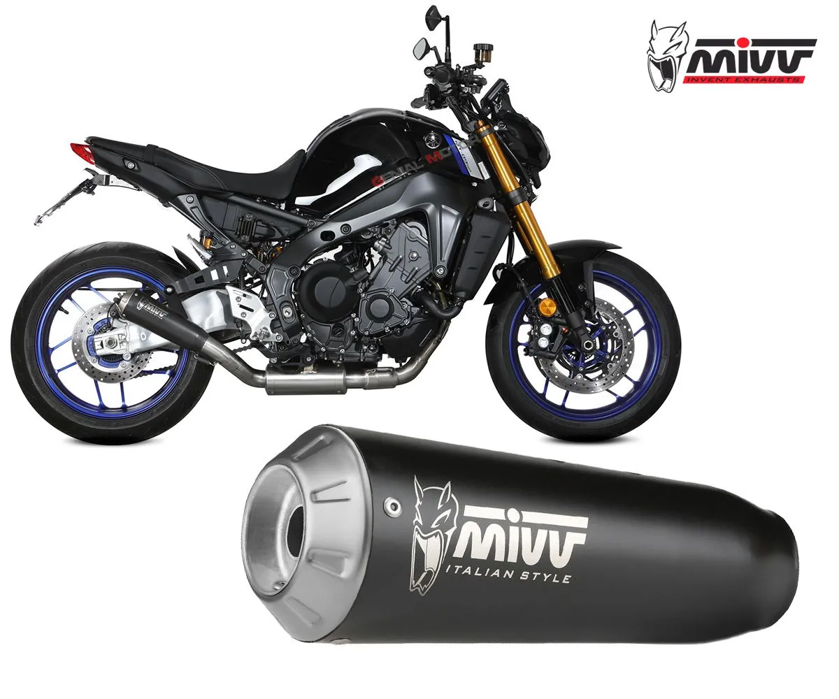 Scarico Completo Mivv X-m1 Black Inox Nero Alto Per Yamaha Mt 09 2021 > 2023-Y.066.LC4B-249509