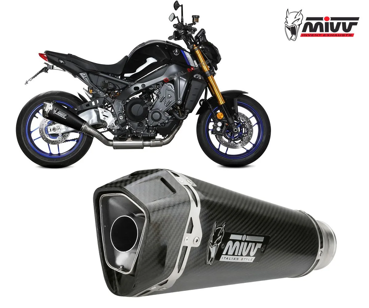 Scarico Completo Mivv Delta Race Carbonio Alto Per Yamaha Mt 09 2021 > 2023-Y.066.LDRC-249508