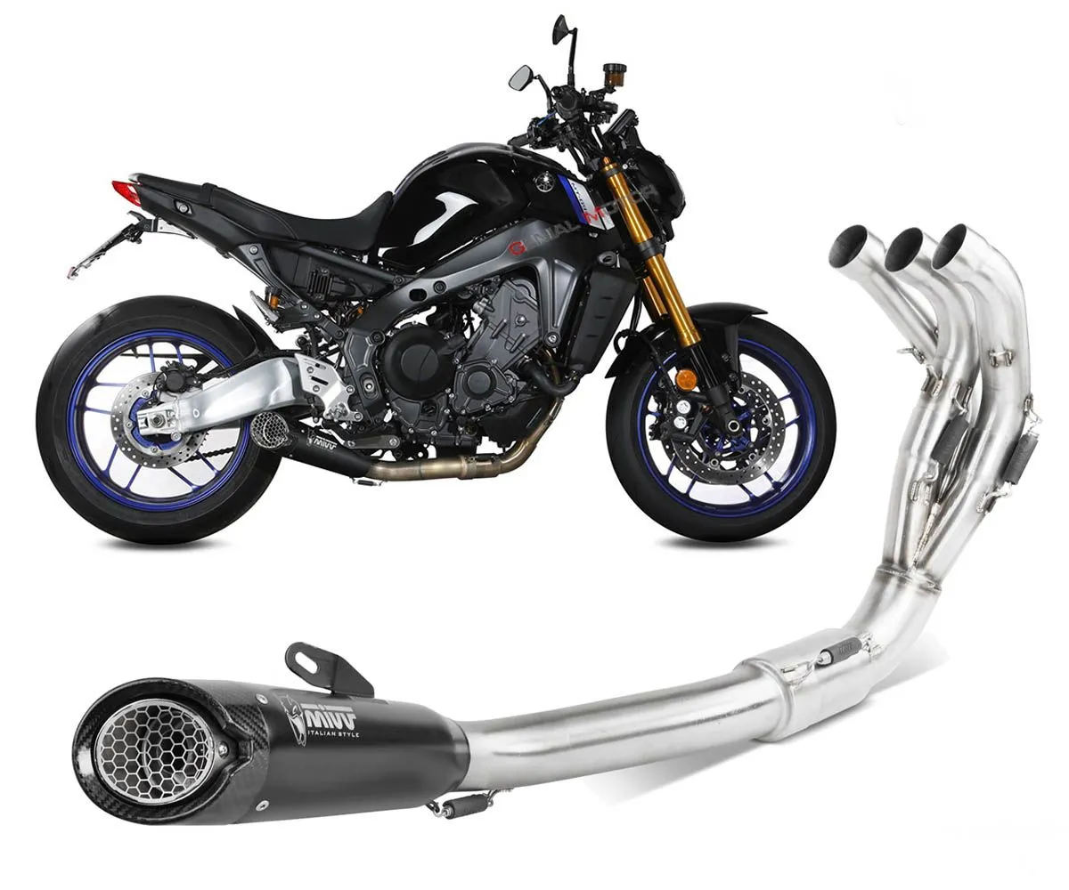 Scarico Completo Mivv X-m5 Black Inox Nero Per Yamaha Mt 09 2021 > 2023-Y.068.SC5B-249506