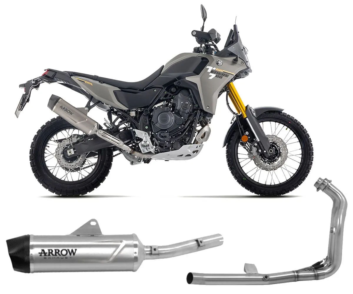 Scarico Completo Arrow Indy-race Evo No Uso Stradale Titanio Yamaha Teneré 700 2025-72660PK--72201PD-424296