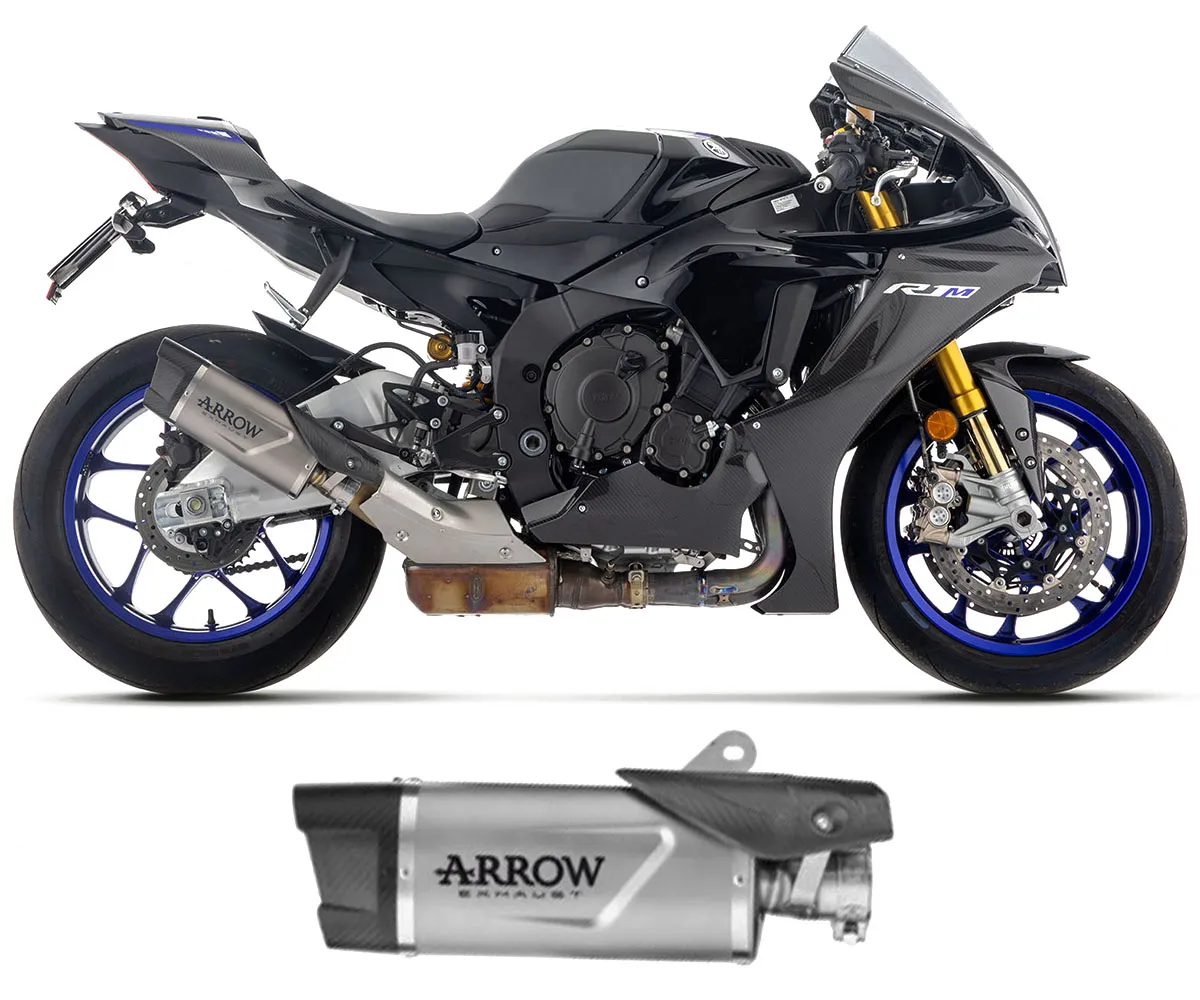 Terminale Di Scarico Arrow Indy Race Evo Titanio Per Yamaha Yzf R1 2025-71983PK-419605