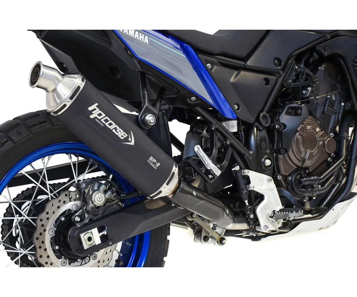 Terminale Di Scarico Hpcorse Sp-2 350 Titanio Nero Per Yamaha Tenere 700 2019 > 2025-YAT700SP2350LTC-AB-425229