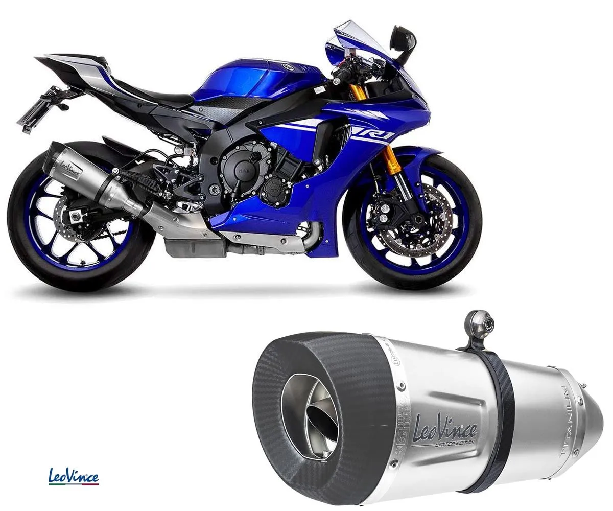 Terminale Di Scarico Leovince Omologato Titanio Factory S Yamaha Yzf 1000 R1/m 2017 > 2024-14243ST-249604