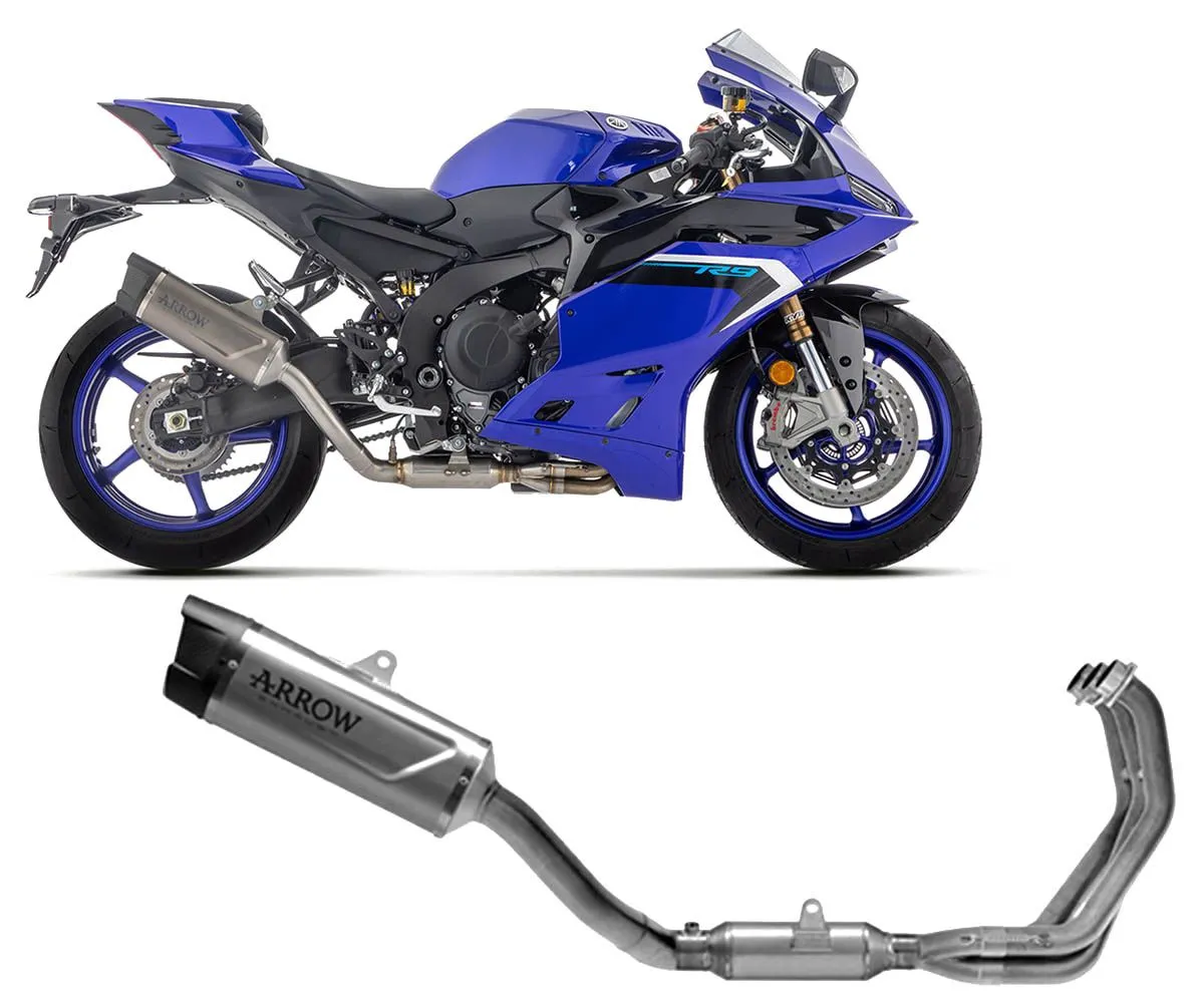 Impianto Scarico Completo Omologato Arrow Indy Race Evo Titanio Fondello In Carbonio Yamaha Yzf R9 2025-71981PK-416377