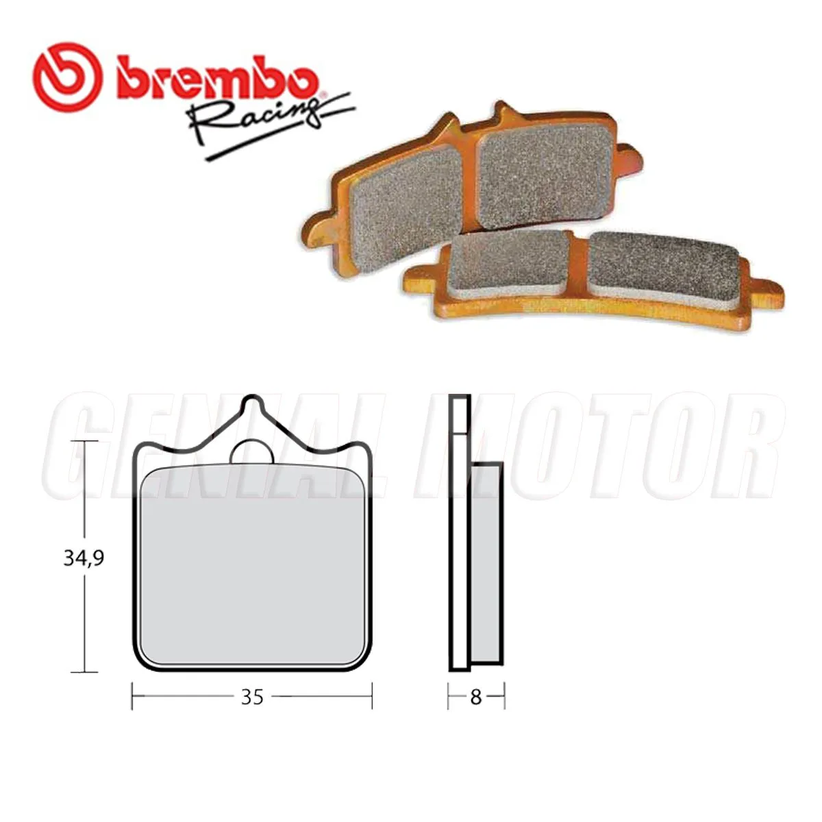 Set Pastiglie Freno Anteriori Racing Brembo Z10 Per Bmw S 1000 Rr 2009 > 2018-M478Z10-249366