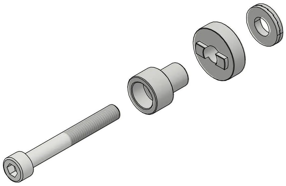 Adattatore per installare protezione leva freno e frizione. CNC Racing per Aprilia RS 660 21-23