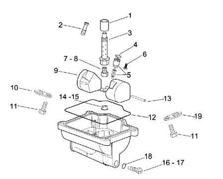 Galleggiante per carburatore Mikuni Aprilia RS 250 95-04