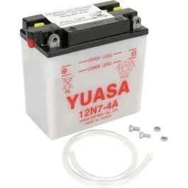 YUASA 12N7-4A(DC) BATTERY CONVENTIONAL 12V 135 MM X 75 MM X 133 MM LEAD ACID REPLACEMENT CLEAR