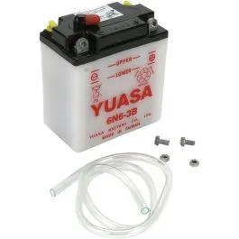 YUASA 6N6-3B(DC) BATTERY CONVENTIONAL 6V 99 MM X 57 MM X 111 MM LEAD ACID REPLACEMENT CLEAR