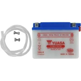 YUASA YB4L-B(DC) BATTERY YUMICRON 12V 120 MM X 70 MM X 91 44 MM CONVENTIONAL LEAD ACID REPLACEMENT CLEAR