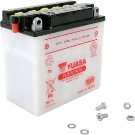 YUASA YB7-A(DC) BATTERY YUMICRON 12V 134 62 MM X 75 MM X 133 MM CONVENTIONAL LEAD ACID REPLACEMENT CLEAR