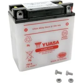 YUASA YB9-B(DC) BATTERY YUMICRON 12V 134 62 MM X 75 MM X 139 MM CONVENTIONAL LEAD ACID REPLACEMENT CLEAR
