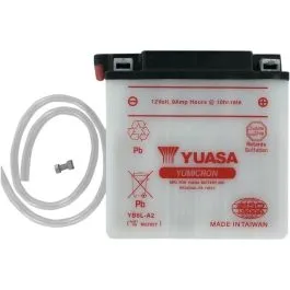 YUASA YB9L-A2(DC) BATTERY YUMICRON 12V 134 62 MM X 75 MM X 139 MM CONVENTIONAL LEAD ACID REPLACEMENT CLEAR