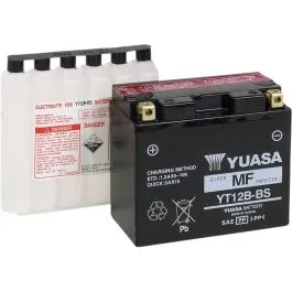 YUASA YT12B-BS(CP) BATTERY YT 12V 150 MM X 69 MM X 130 MM LEAD ACID MAINTENANCE FREE REPLACEMENT BLACK