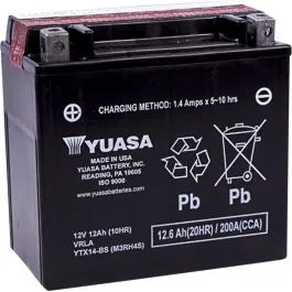YUASA YTX14-BS(CP) BATTERY YTX 12V 150 MM X 86 MM X 145 MM LEAD ACID MAINTENANCE FREE REPLACEMENT BLACK